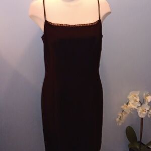 Vintage Braemar black strappy dress EUC